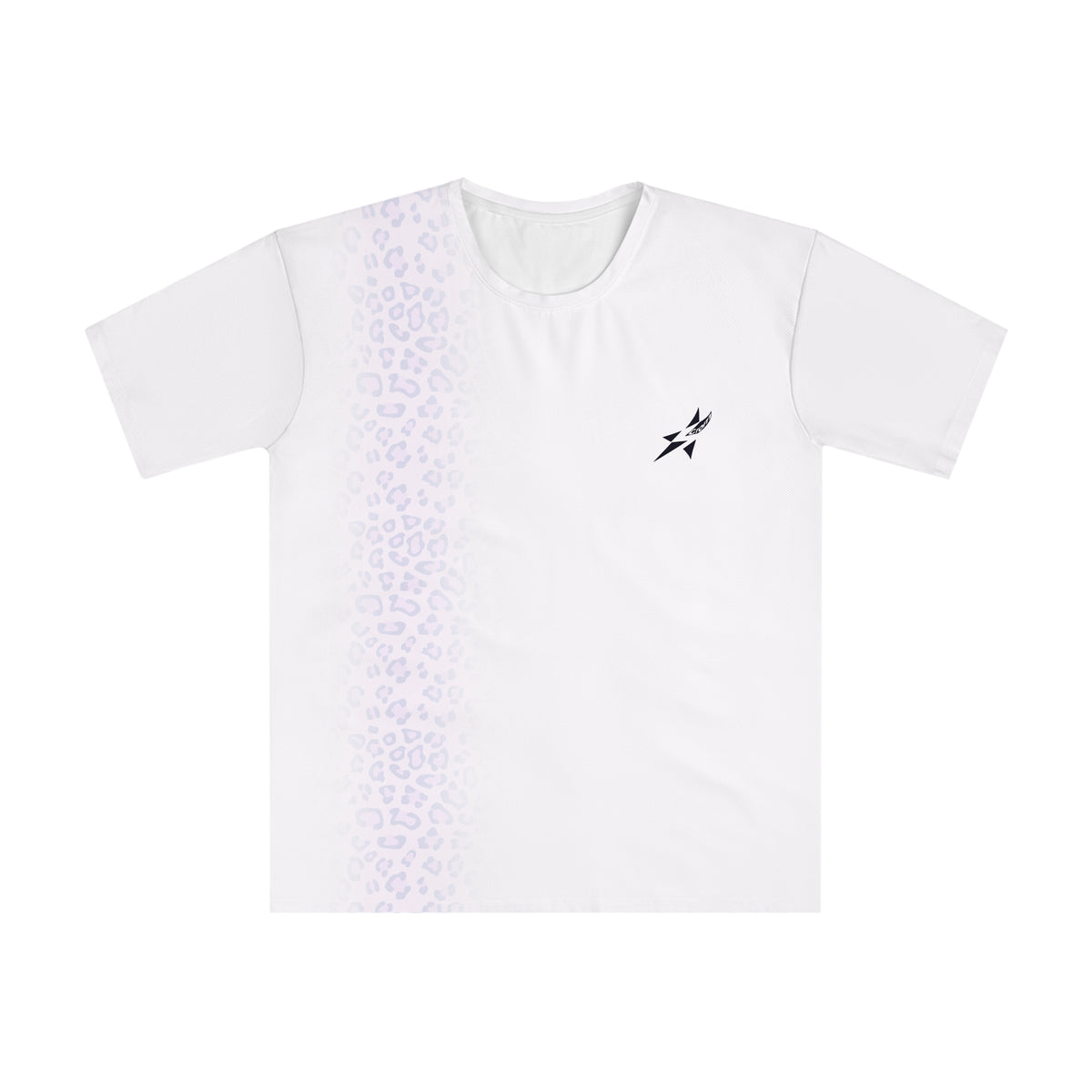 T-shirt à rayures léopard minuit