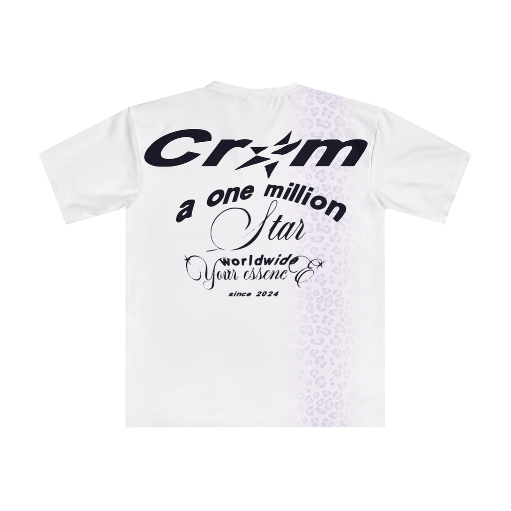 T-shirt à rayures léopard minuit